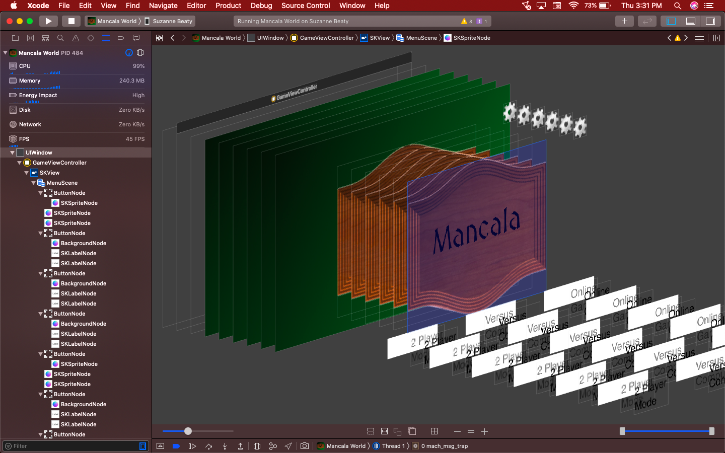 Memory leak of MenuScene in View Hierarchy